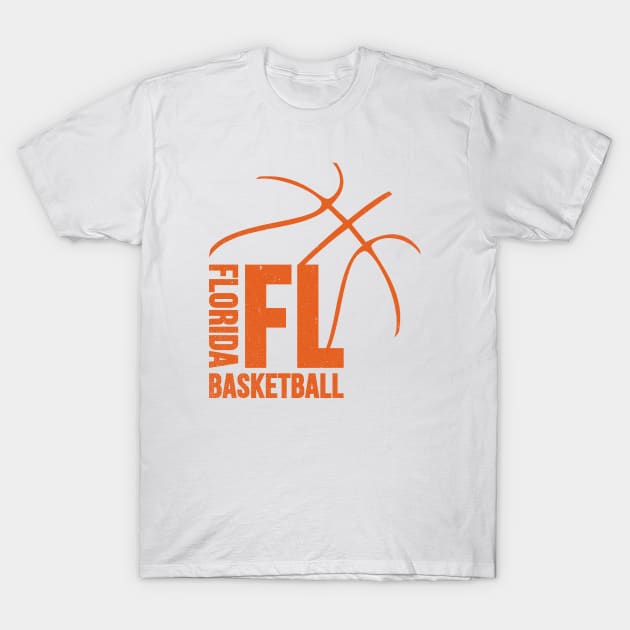 Florida Basketball 01 T-Shirt by yasminkul